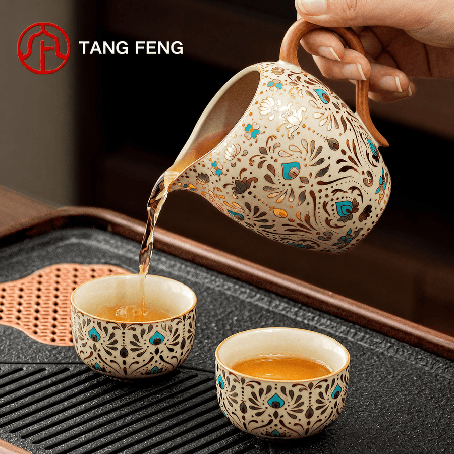Dunhuang Phoenix Ru Kiln Ceramic Gongfu Tea Set - Real Puerh Tea