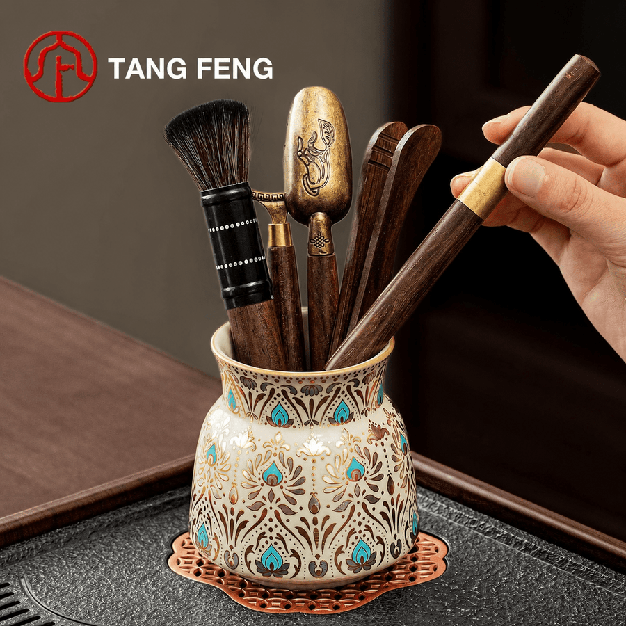 Dunhuang Phoenix Ru Kiln Ceramic Gongfu Tea Set - Real Puerh Tea